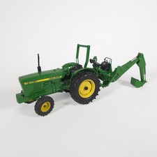 Ertl John Deere 950 Farm Tractor w/ Removable 3pt. Backhoe Loader • 1:16 Scale