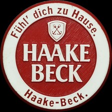 BIERMARKE: "Wertmarke", Kunststoff. BRAUEREI HAAKE BECK - GASTRO-TEAM - BREMEN.