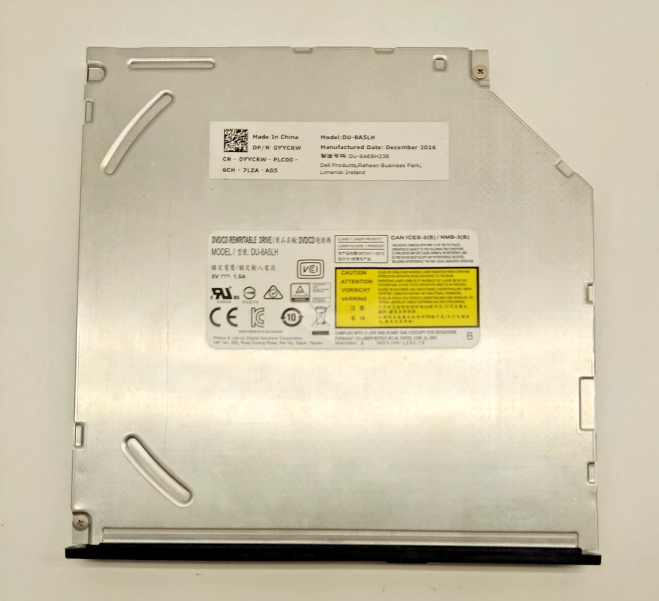 PLDS DU-8A5LH 9.5mm Ultra-Slim SATA 16X DVD Burner Writer DVD±RW ±R DL WARRANTY - Image 2 of 3