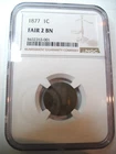 1877 * NGC Slab * KEY DATE * 1 INDIAN HEAD PENNY exact shown * USA ONLY $5. SHIP
