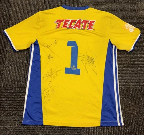 Signed Tigres Jersey Professional Soccer Mexican Liga MX Rare Futbol Tecate