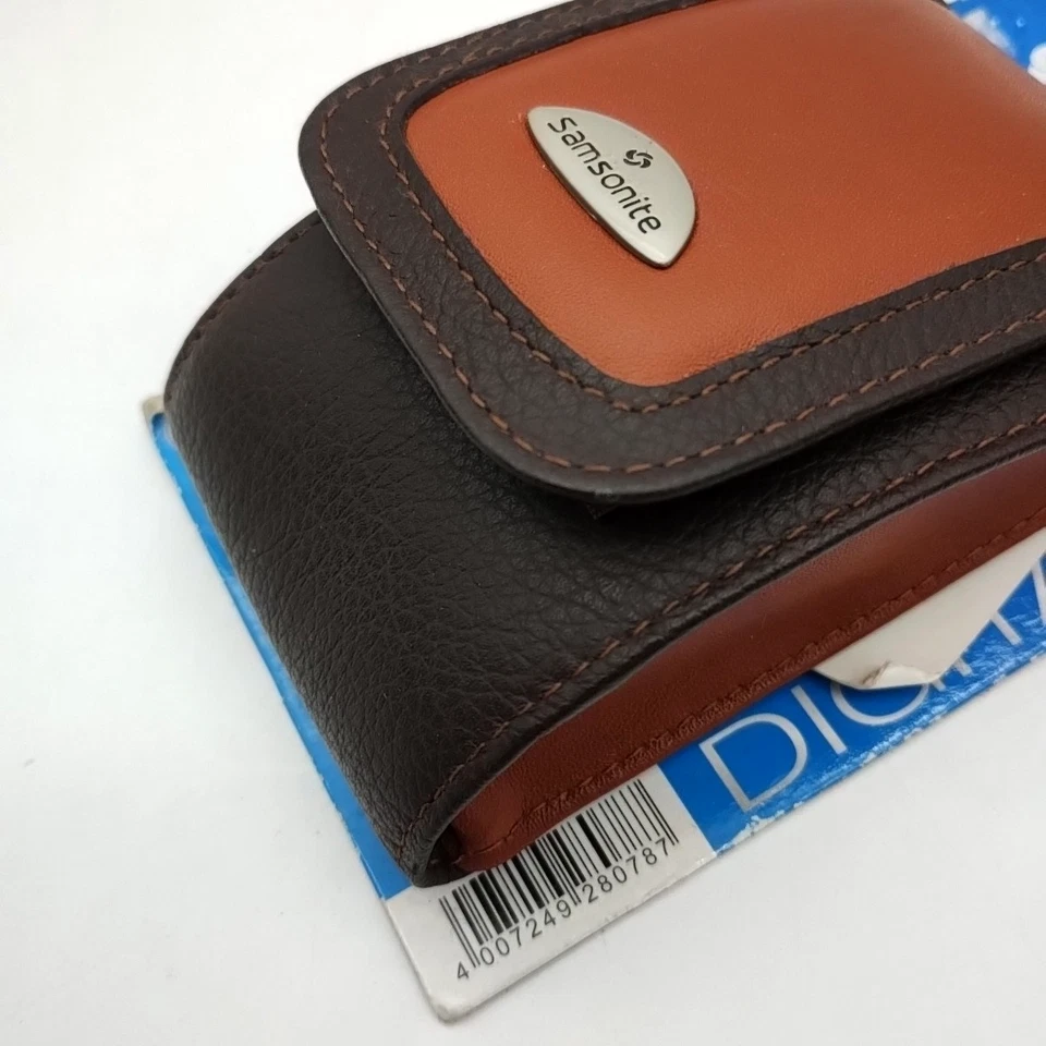 Samsonite Camera Bag Small Leather Brown Photo 44 Makemo Canon Ixus Hama Case  - Image 2 of 4