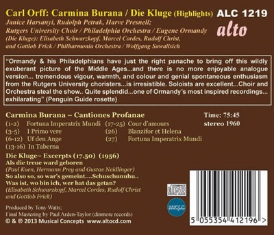 Carmina Burana / Die Kluge