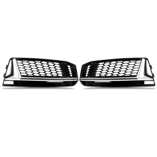 Parachoques delantero cromado + negro parrilla antiniebla para Audi A4 B9 S-Line S4 2016-18 - Imagen 3 de 14