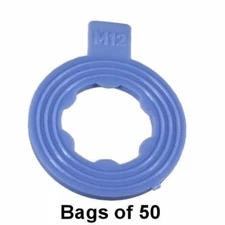 50x M12 Nylon Ribbed Oil Drain Plug Gasket Washer Fits Dorman 097-116 Universal