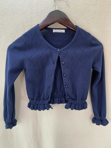 Couture Princess/XOXO Cardigan & Pink Ruffle Pants Outfit (2-Piece Set) 6/8 - Picture 7 of 12