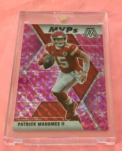 2020 PATRICK MAHOMES RARE PINK PRIZM MOSAIC REFRACTOR CHIEFS MVPs Mint! - Picture 2 of 3