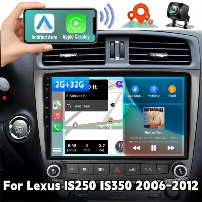 32G Fit for Apple Carplay Upgraded Radio for Lexus IS250 IS350 2006-2012