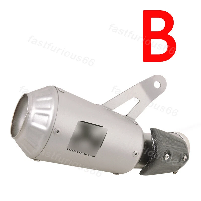 Tubo silenciador tubo escape acero + cubierta de carbono deslizamiento para BMW S1000RR 2015-2016 Foto 4 de 4