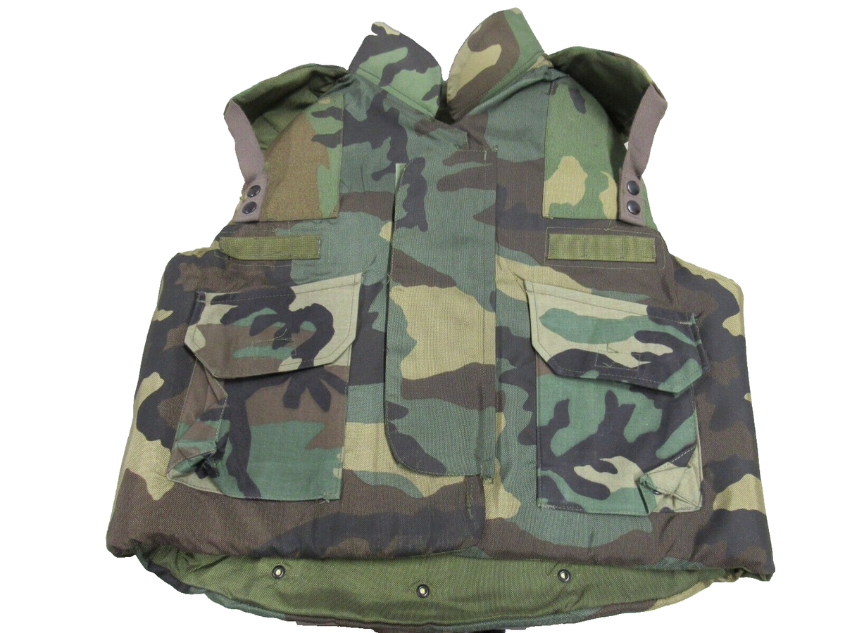 US PASGT Flak Jacket Woodland Camo Fragmentation Vest w