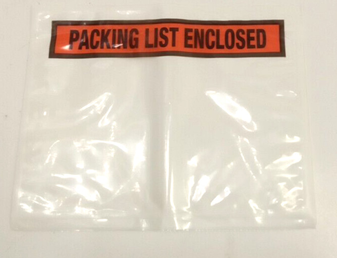 AM Ship Supplies PR-11 Packing List Enclosed Adhesive Pouches 7" x 5.5" 1000pk