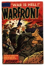 Warfront #11 Pre-code WAR comic-Famous "RED LICE" cover