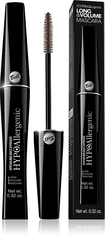 Bell HYPOAllergenic Long & Volume BROWN MASCARA for Sensitive Eyes BNIB / 8