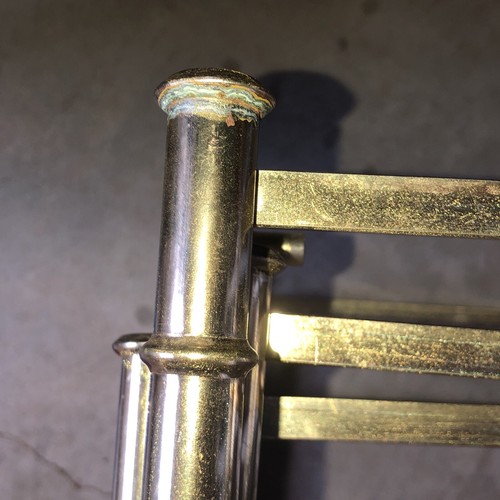 MCM Hollywood Regency Brass Glass Bamboo Nesting End Side Gold Accent Tables - Picture 11 of 12