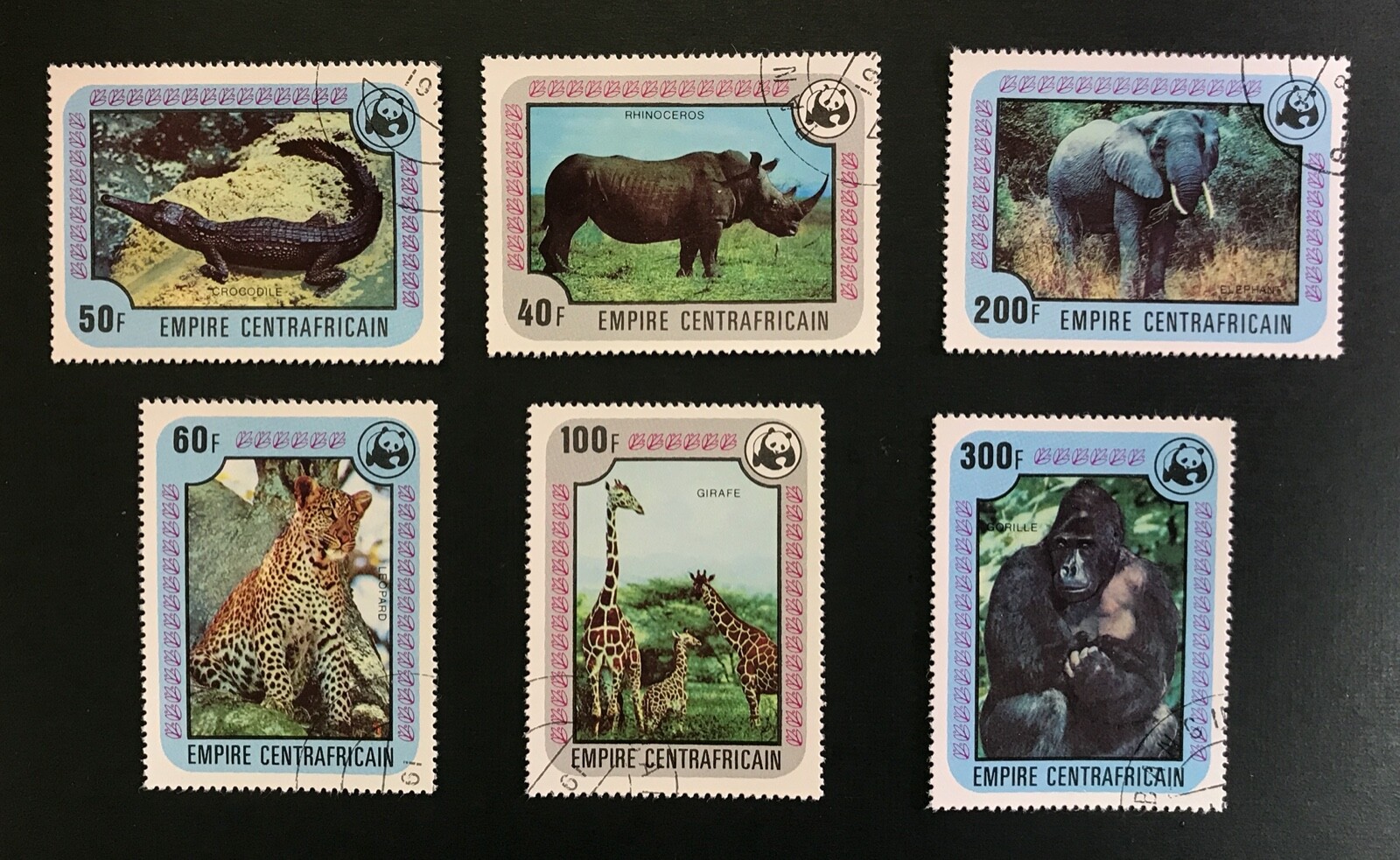 Giraffe Using Text Central Africa - #323-8 Wild Animals - CTO used | eBay