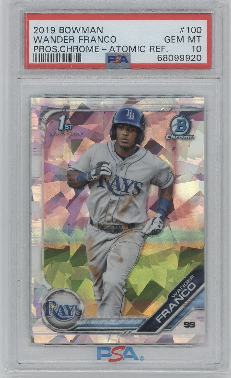 2019 Bowman Chrome Prospects #100 Wander Franco Atomic Refractor PSA 10 Gem Mint