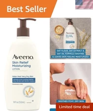 Dermatologist-Recommended 18 oz Fragrance-Free Lotion with Shea Butter & Oats