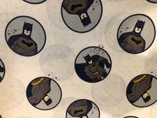 D.C. Batman Comic Camelot Fabric Print 100 Cotton Fat Quarter 18"x22" NEW Mask