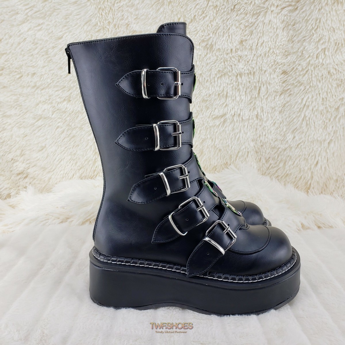 DEMONIA Emily 330 Black Matte 2