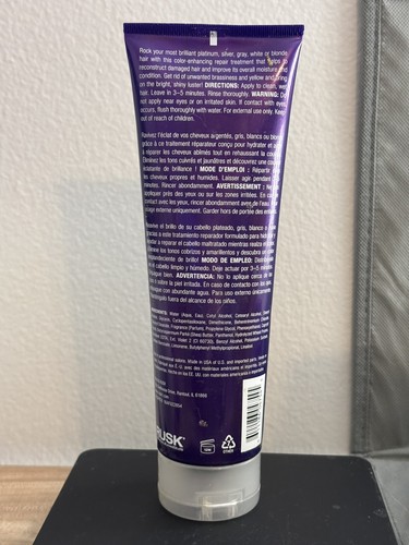 Rusk Deepshine Platinum X Repair Treatment 250ml 8.5 Fl. Oz HTF - Picture 3 of 4