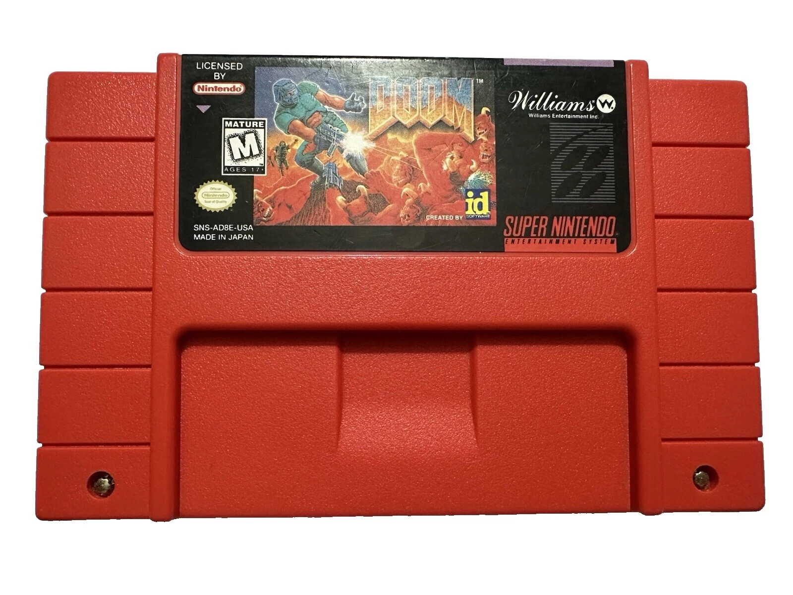 Nintendo SNES Doom Shooter Video Games