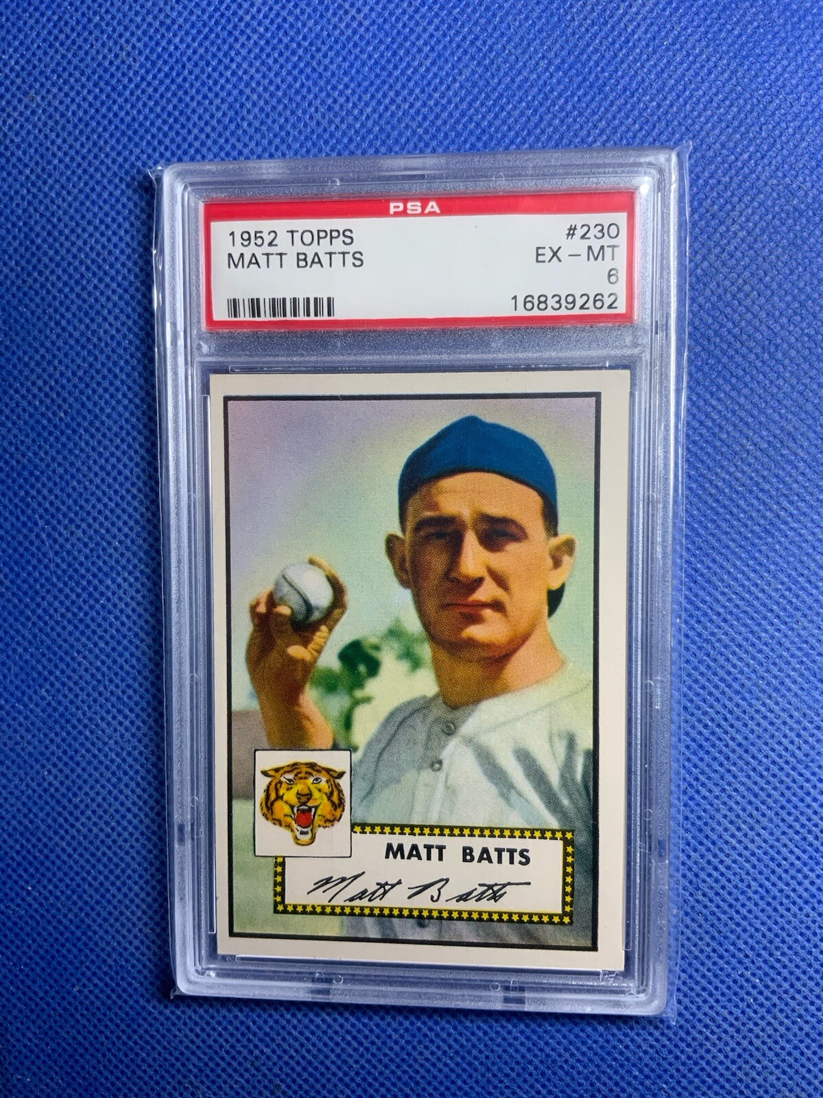 1952 Topps #230 Matt Batts PSA 6