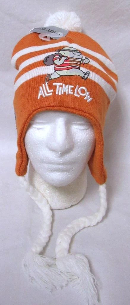 All Time Low One Size Fits Most Peruvian Beanie Hat Cap with Pom E1 1657