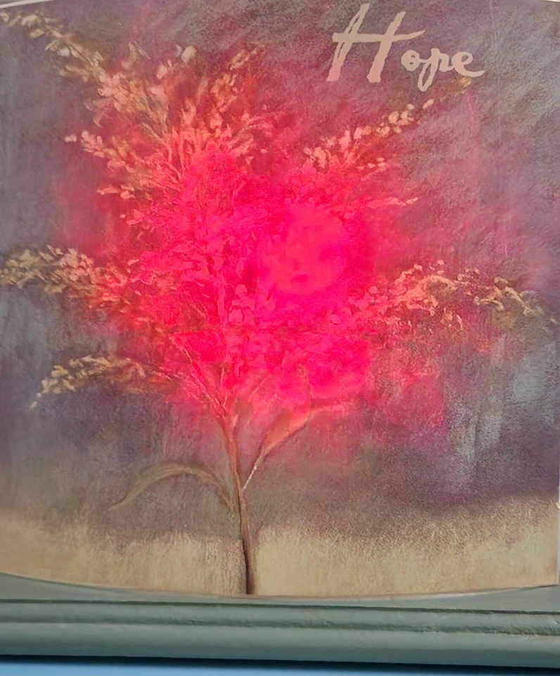 Decoração de outono 6" árvore nua "esperança" luz de chá votiva suporte de vela prateleira topper trans - Imagem 2 de 4