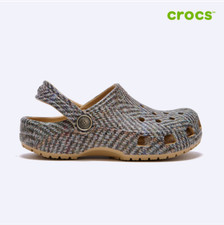 NEW CROCS KIDS CLASSIC TWEED CLOG 210799-209 BROWN