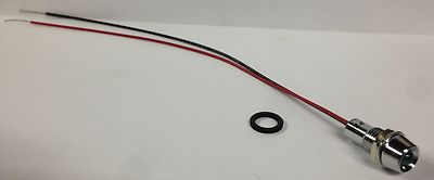 Data Display Products T1-3/4 Panel Mount LED PMRL200W-GLP28-WT Watertight NOS