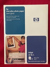 HP Hewlett Packard Everyday Photo Paper Semi-Gloss 25 Sheets Inkjet 44 lb