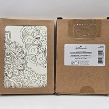 2 Sets of Gold/White Blank Note Cards (2 Sets- 12 Cards & Envelopes- 24 total)