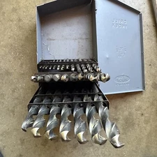 HUOT PARTIAL FLAT BOTTOM FRACTION DRILL INDEX 1/16" TO 1/2" 