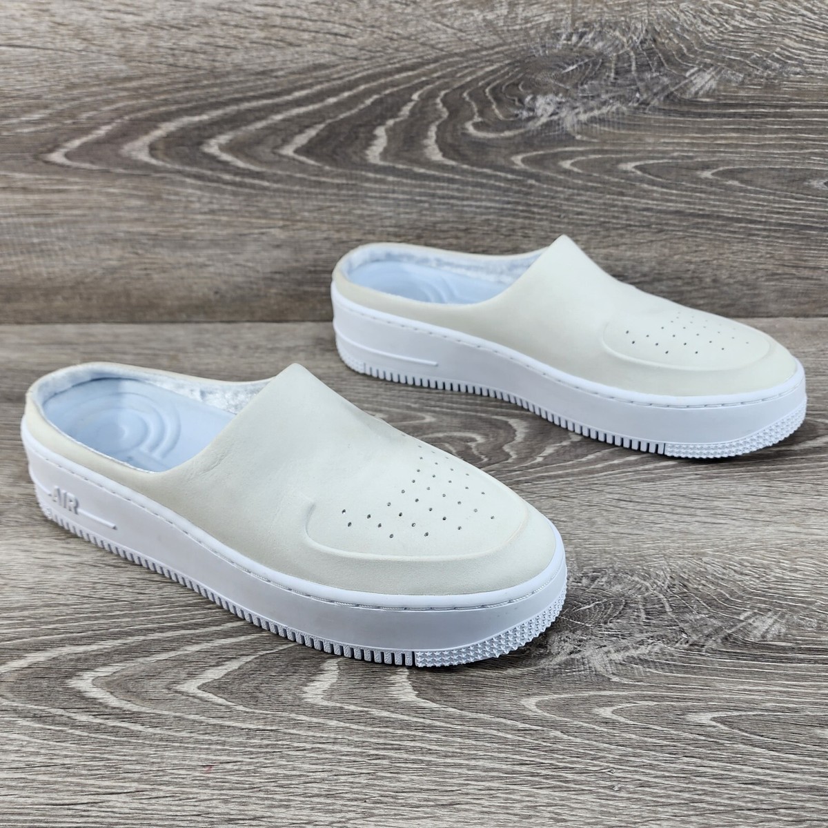 Nike Air Force 1 Lover XX Soft Suede Slip On Shoe Off-White AO1523