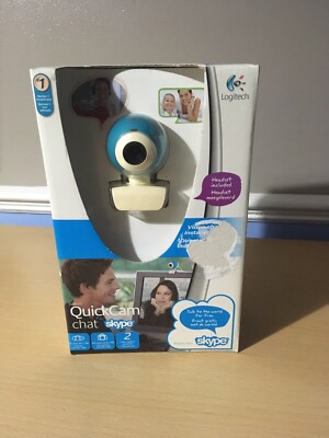 Logitech Quickcam Chat für Skype Webcam versiegelt neu guter Zustand