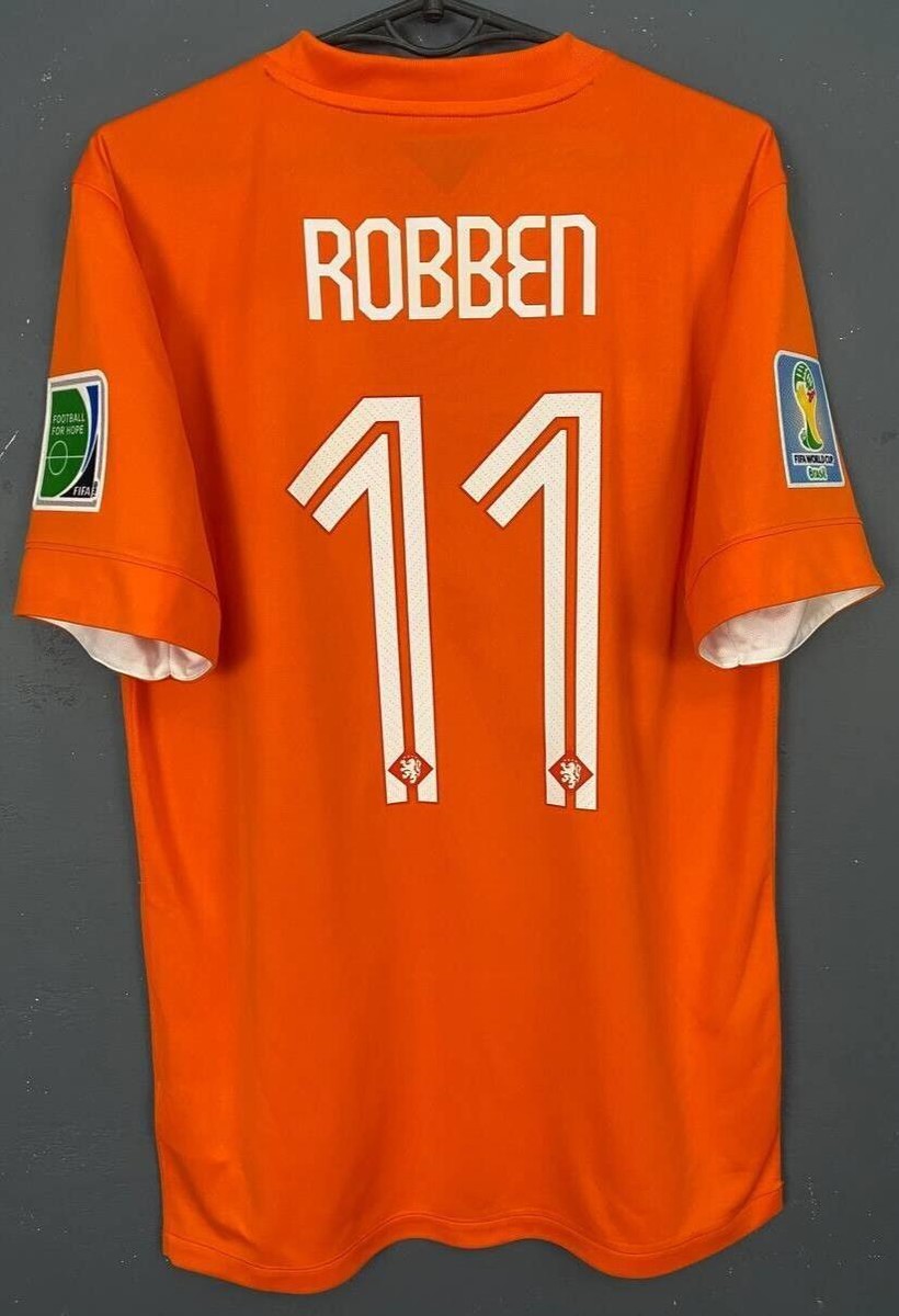 新品 未使用 ゲームシャツ ロッベン ROBBEN ユニホーム ユニフォーム MEN ROBBEN #11 HOLLAND 2014/2016 NETHERLANDS SOCCER FOOTBALL SHIRT