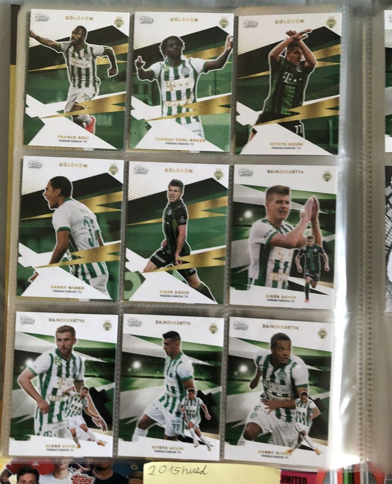 Topps Official Team set 2021/22: 50 Exclusive Cards Ferencvarosi