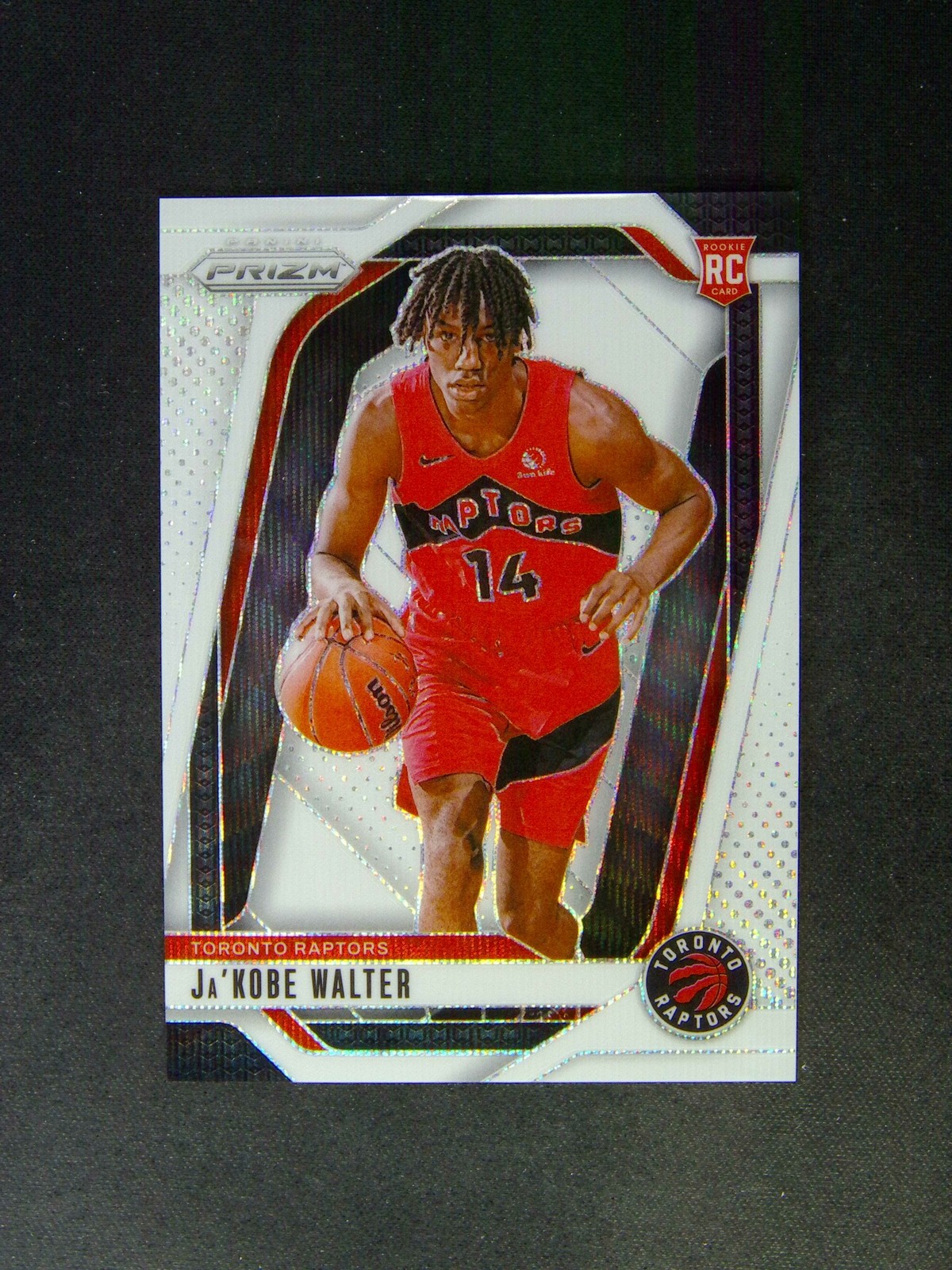 2024-25 Panini Prizm Ja'kobe Walter #223 RC Rookie White Wave /38