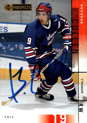 Brandon Cullen - Signed 2000-01 Upper Deck CHL Prospects Card #16