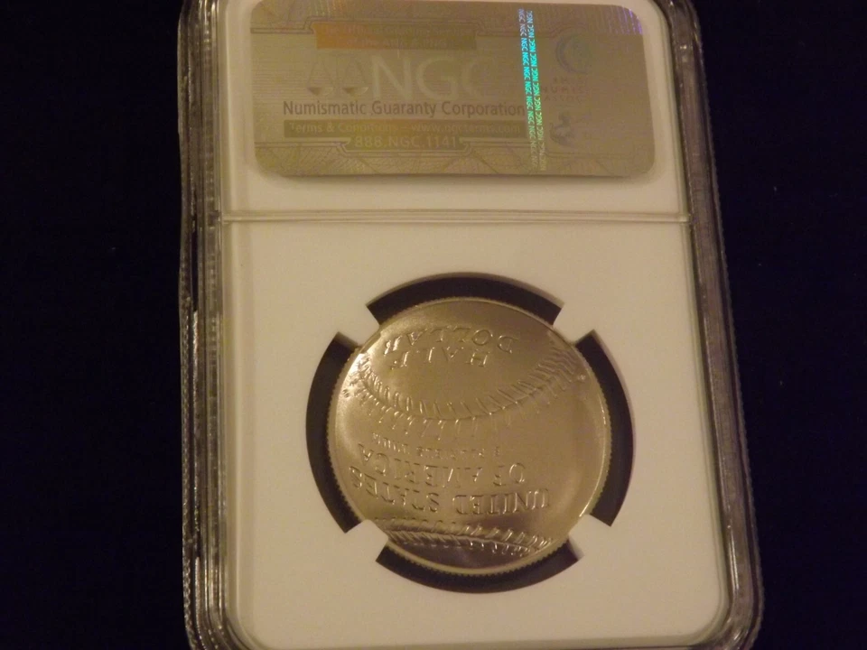 2014-D    50 C  Early Releases   Baseball Hall Of Fame   NGC MS 70 - Image 2 of 2