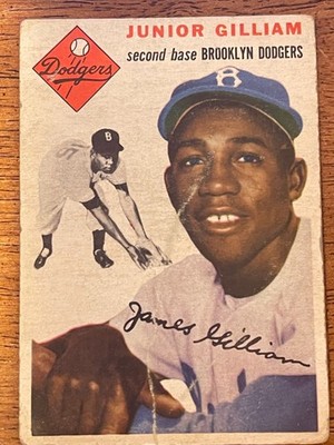 1954 Topps Junior Gilliam #35 (Fair) (See description)