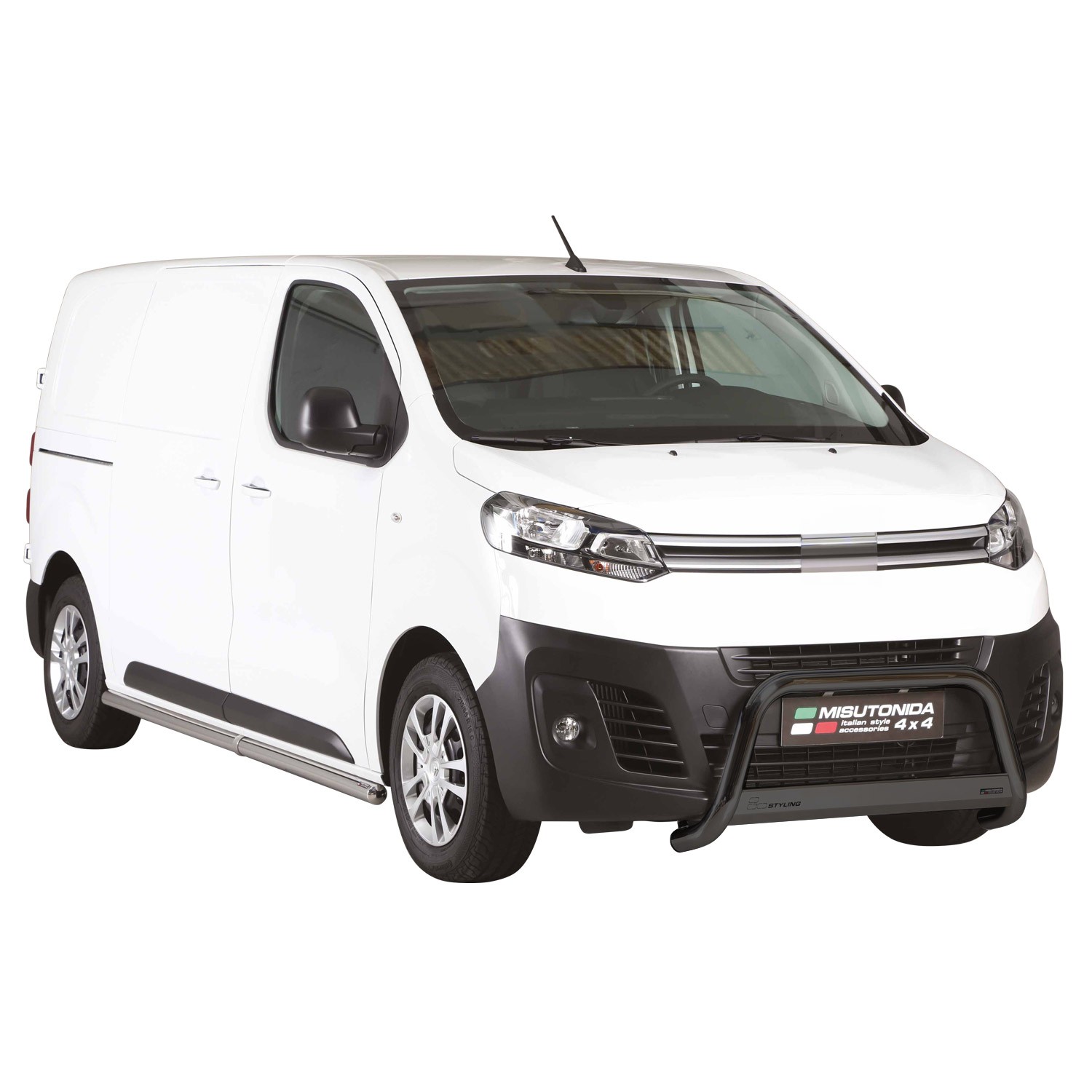 Pare-buffle Citroen Jumpy 2016-2026 en acier haut de gamme finition noire
