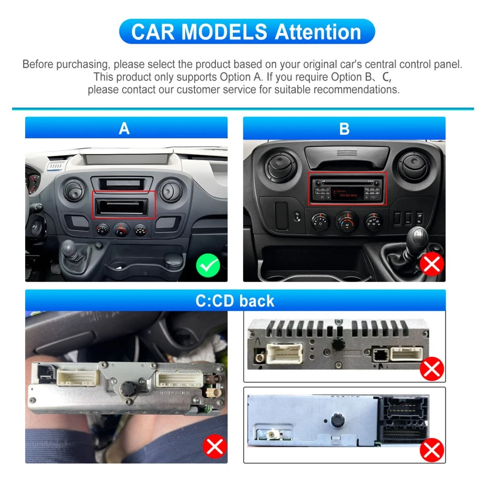 KAM+ Android 15 Autoradio GPS Für Renault Master III Opel Movano B Nissan NV400 - Bild 4 von 4