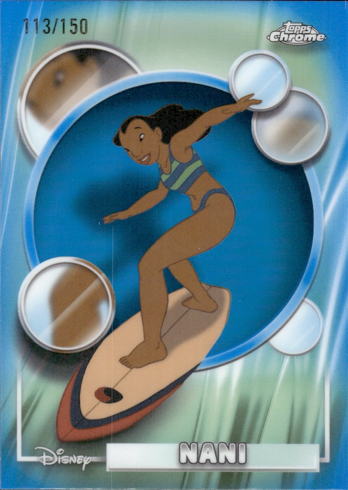 Nani 2026 Topps Chrome Disney #151 Blue Refractor /150 Disney