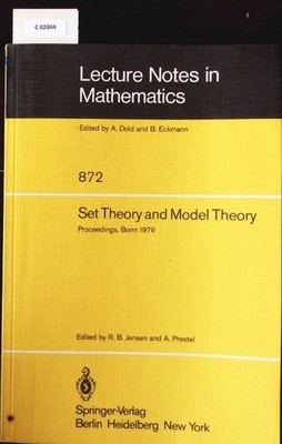 Set theory and model theory. Proceedings of an informal symposium held at Bonn J