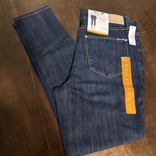 Seven7 Jeans Womens Tummyless High Rise Skinny Size 12 Dark Wash Stretch 0809