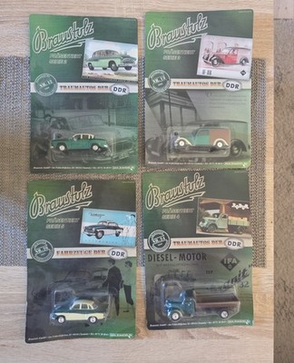 Braustolz Traumautos der DDR 4er Set OVP Wartburg IFA Robur Sachsenring