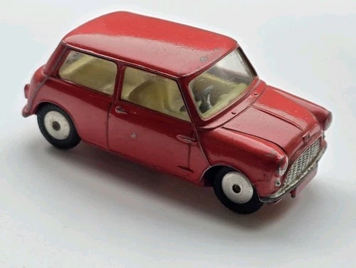 Vintage Corgi Toys No. 225 Austin Seven/Mini Red Original Good Cond Smooth Hubs