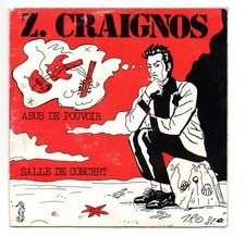 SP 45 TOURS Z. CRAIGNOS KONZERTSAAL 1982 FRANKREICH SELBSTPRODUKTION MIT EINLAGE