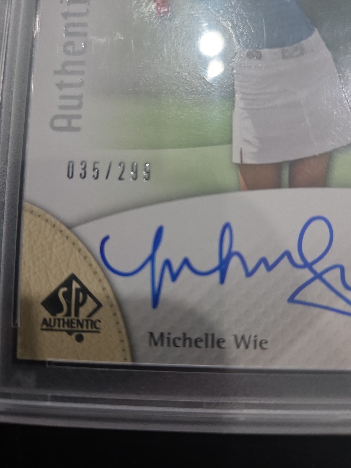 2014 SP Authentic #111 Michelle Wie  Rookie Auto PSA 9 view 11